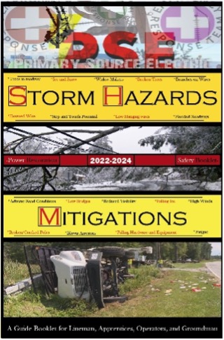 poster with storm hazard images of natural disasters